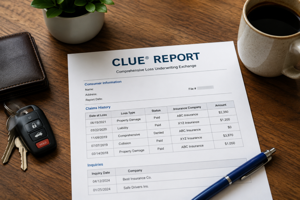 What is a CLUE report?